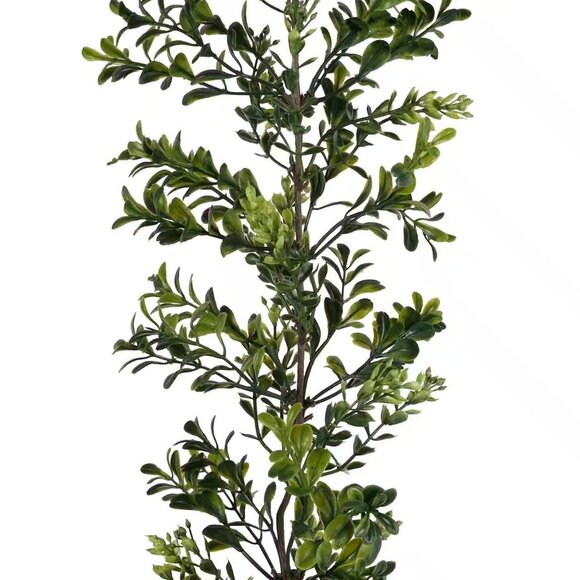 Ashland Dark Green Boxwood Garland 6 Feet - Picture 2 of 3